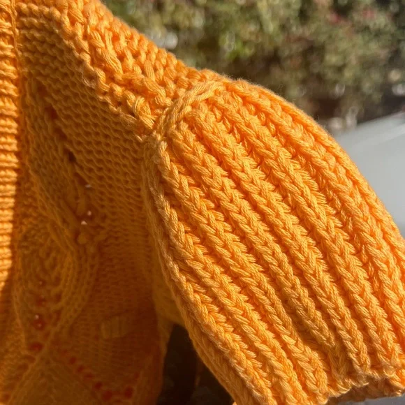 ZARA A Vibrant Orange Women's Knit Cardigan - Picture 5 of 10